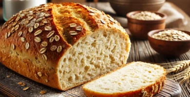 Pan casero de avena